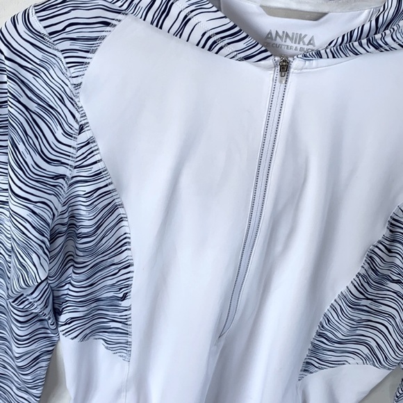 ANNIKA by Cutter & Buck Womens Moisture Wicking Long Sleeve 3/4 Zip Hoodie, Sz S - Picture 7 of 10